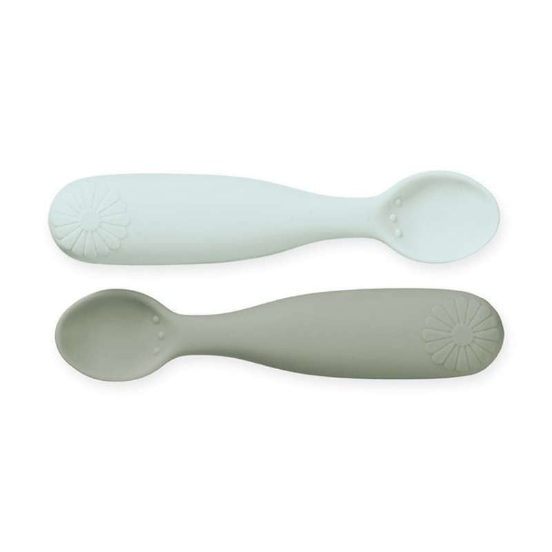 Cam Cam Copenhagen Löffel - Blume - 2er-Pack - Olivenmix 
