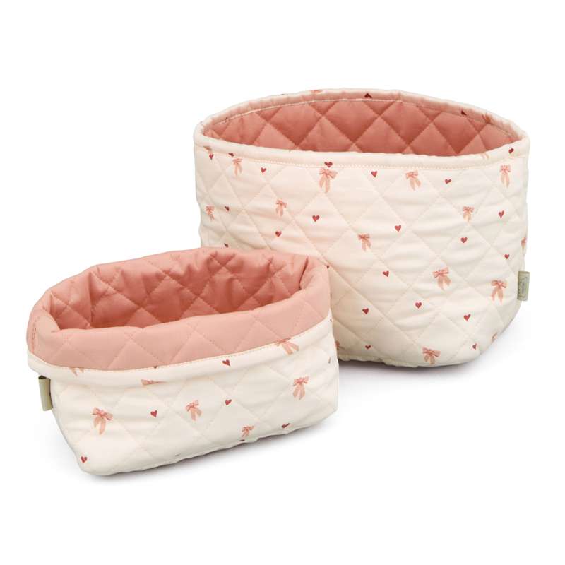 Cam Cam Copenhagen Quilted Storage Baskets - 2 pcs. - OCS - Bows 