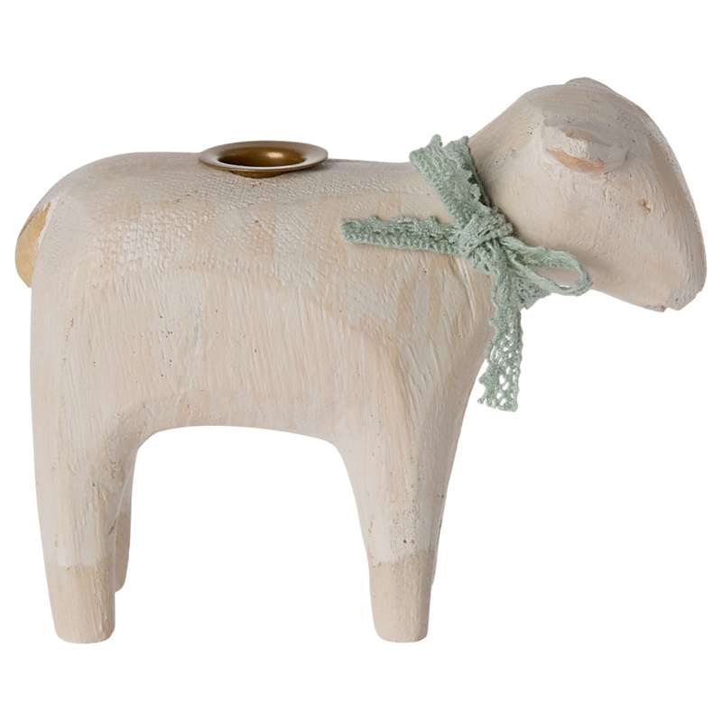 Maileg Candle holder - Lamb - Mint 