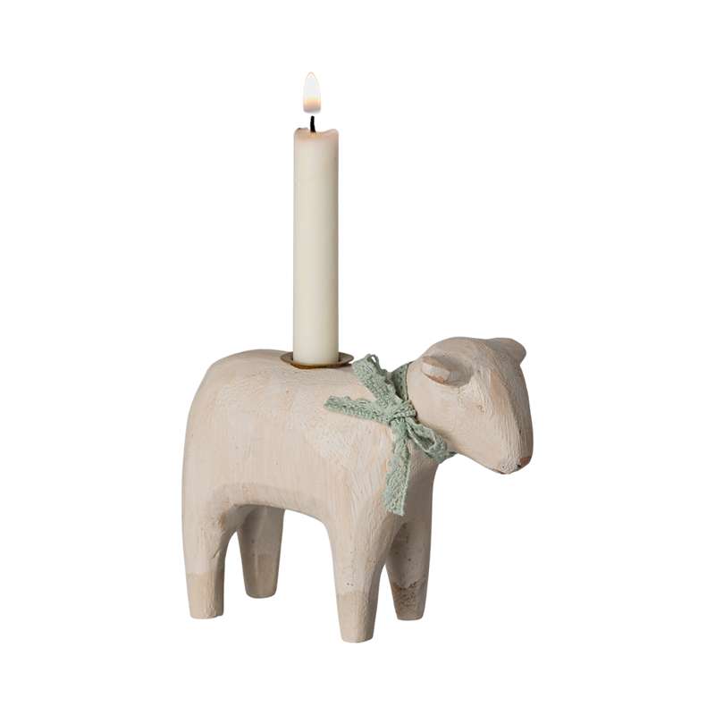 Maileg Candle holder - Lamb - Mint 