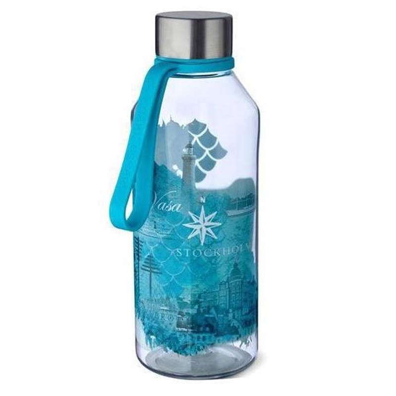 Carl Oscar WisdomFlask Water Bottle with Strap - 0.65L - Water (Turquoise) 