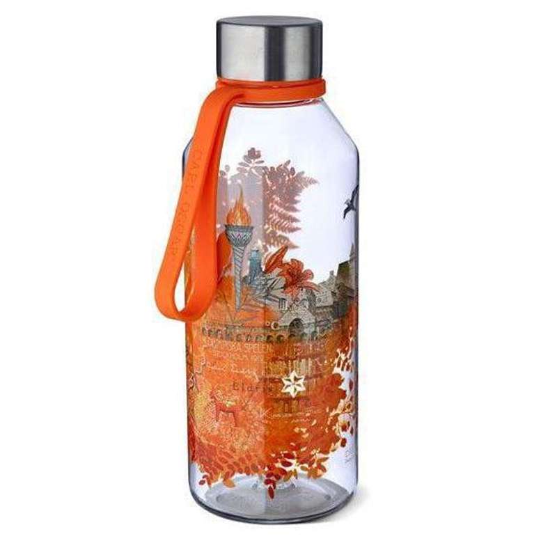 Carl Oscar WisdomFlask Bouteille d'eau avec sangle - 0,65 L - Feu (Orange) 