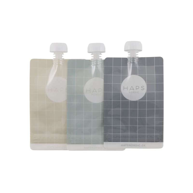 HAPS Nordic Sacs à smoothie réutilisables - Pack de 3 - Cold Check 