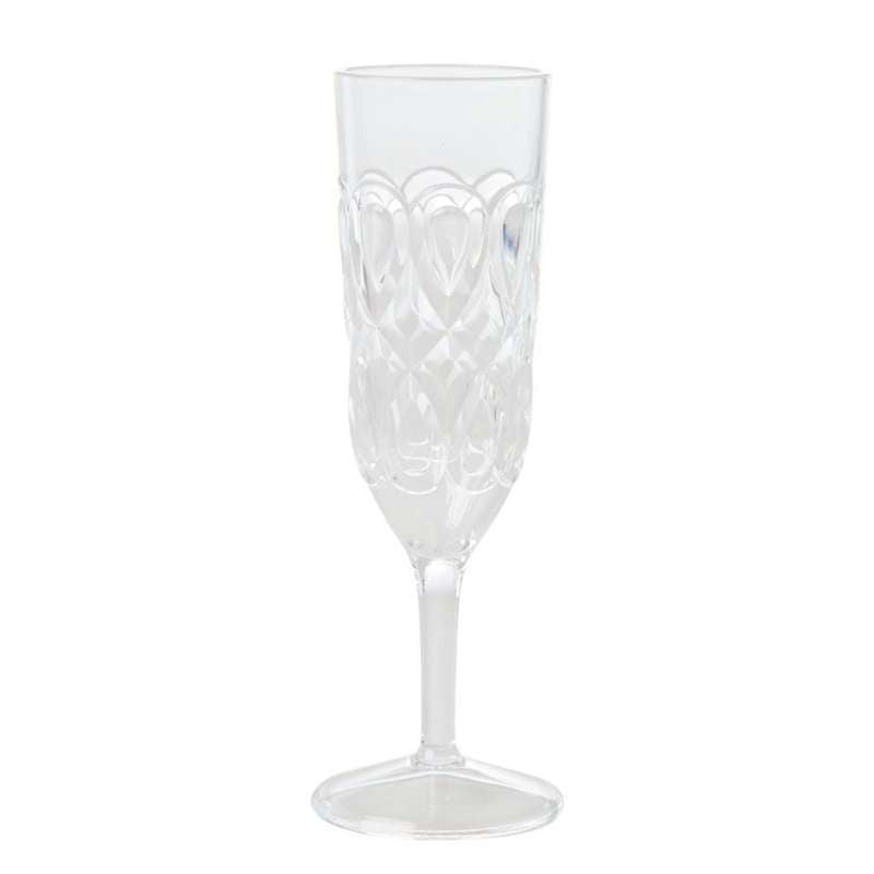 RICE Acrylic Champagne Glass - Clear 