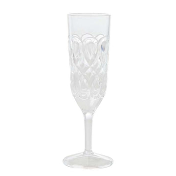 RICE Acrylic Champagne Glass - Clear 