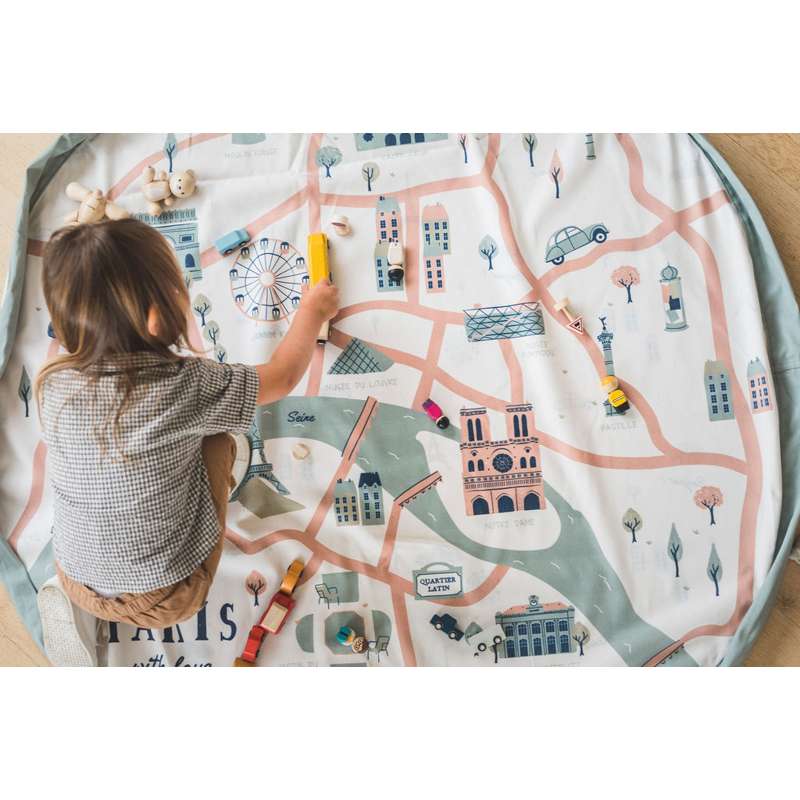 Play & Go Covor de depozitare - Harta Paris 