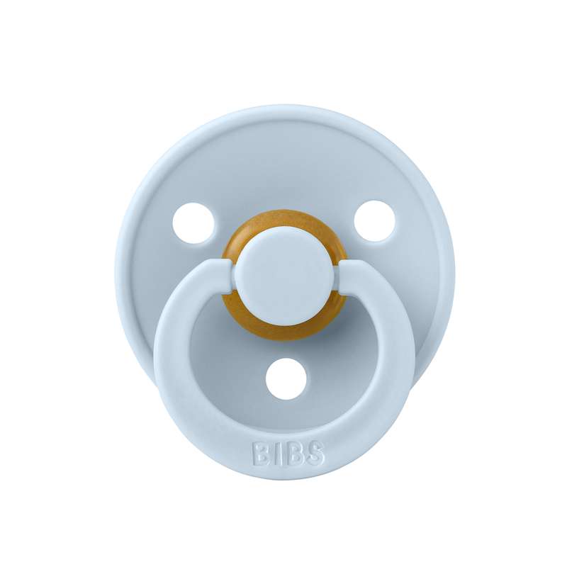 Bibs Anatomischer Colour Schnuller - Gr. 2 - Naturkautschuk - Baby Blau 