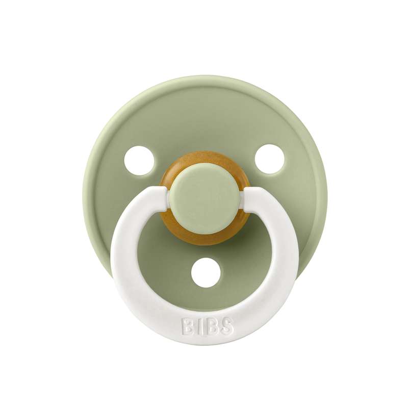 Bibs Anatomischer Colour Schnuller - Gr. 2 - Naturkautschuk - GLOW - Weiser 