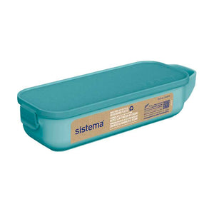 Sistema Ocean Bound Snackboks - Przekąska i Zjeżdżalnia - 430ml - Niebieski Kamień 
