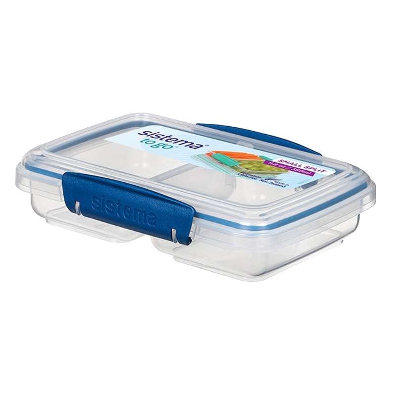 Sistema Snackbox - Klein Split - 350 ml. - Oceaanblauw 