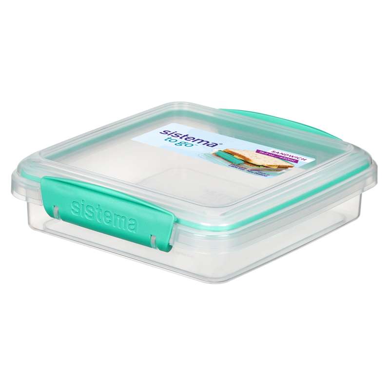 Sistema Malica - Škatla za sendviče na poti - 450ml - Minty Teal 