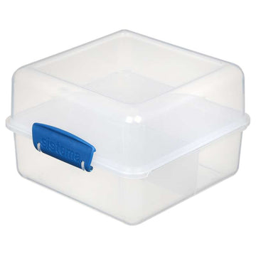 Sistema Contenitore per il pranzo - Lunch Cube To Go - 1,4 L. - Trasparente/Blu Oceano 