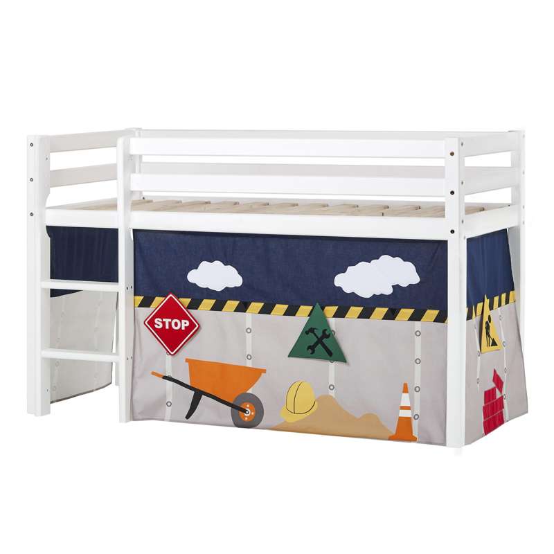 Hoppekids ECO Dream - Половин висок легло с конструкция и завеса - 70x160 см. - Не е разделяемо 