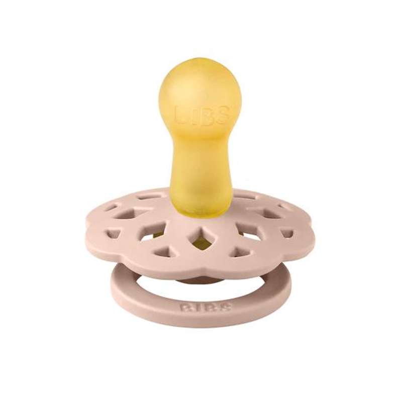 BIBS okrugla Boheme duda - 2-pak - vel. 2 - prirodna guma - Woodchuck/Blush
