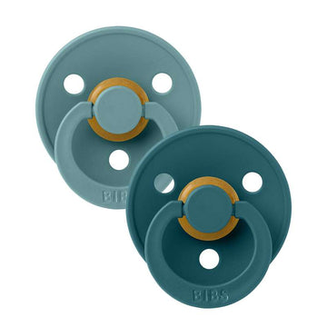 Bibs Anatomical Colour Pacifier - 2-Pack - sz. 2 - natural rubber - Island Sea/Forest Lake 