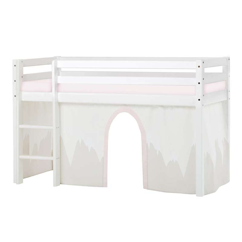 Hoppekids ECO Dream - Lit mi hauteur m. Winter Wonderland Rideau - 70x160 cm. - Non Divisible 