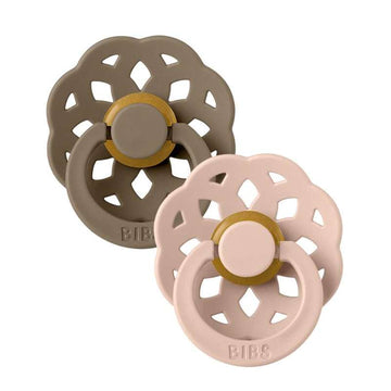 Bibs Boheme Schnuller - 2-Pack - Gr. 2 - Naturkautschuk - Dunkel Eiche/Blush 