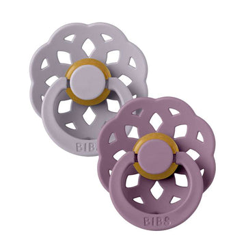 Bibs Boheme Cumi - 2-db - mé. 1 - természetes gumi - Fossil Szürke/Mauve 