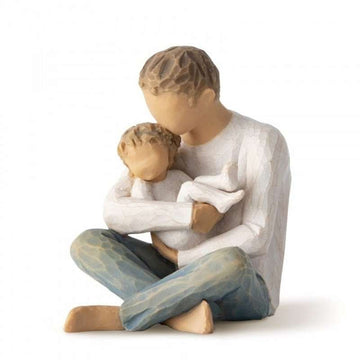 Willow Tree Piccolo Figur (padre con bambino piccolo) 