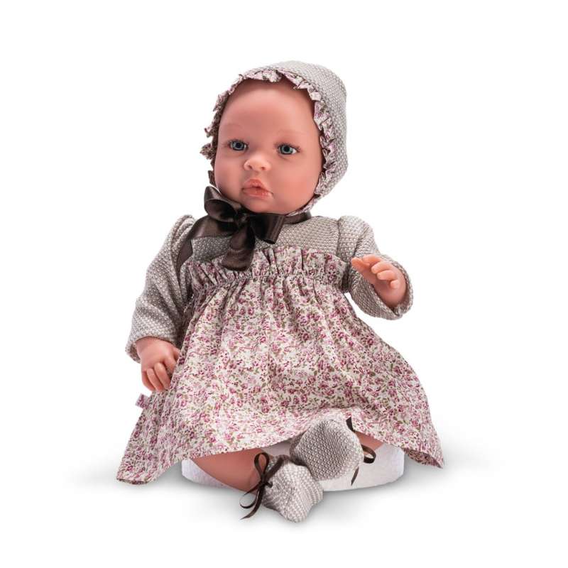 Asi Leonora Doll - 46 cm. - Two-piece Liberty dress and bonnet 