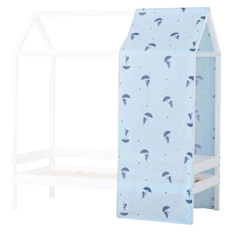 Hoppekids Ole Lukoie Curtain for House bed (More Sizes) - Blue 