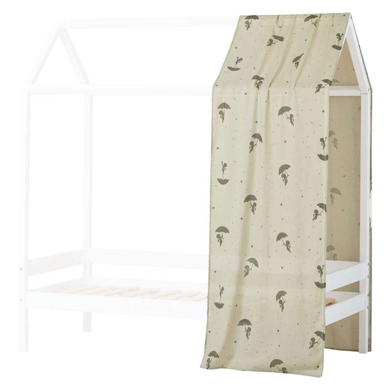 Hoppekids Ole Lukoie Curtain for House bed (More Sizes) - Green 