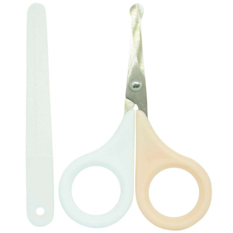 Oopsy Nagelschneider mit abgerundeter Spitze und Nagelfeile - Pfirsich 