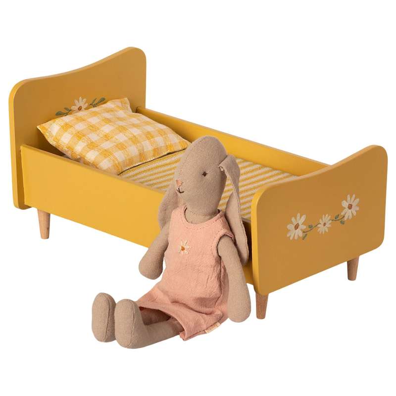 Maileg Bett - Gelb (26 cm.) 