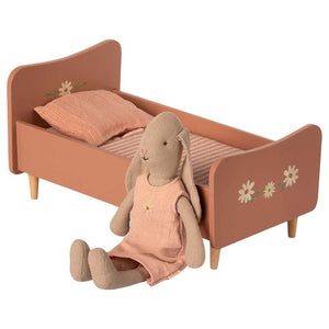 Maileg Lit en Bois - Miniature - Vieux rose