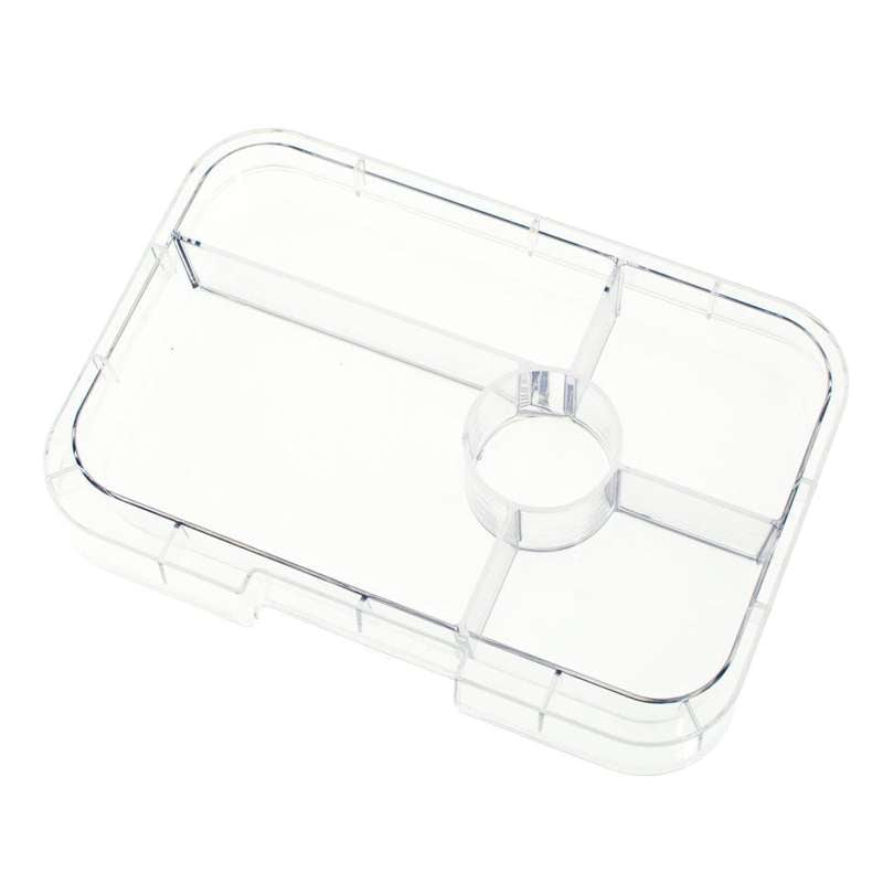 Yumbox Bandeja de serviço - Bandeja de tapas - 5 compartimentos - Transparente 