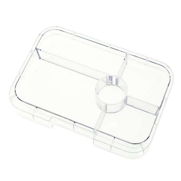 Yumbox Bandeja de serviço - Bandeja de tapas - 5 compartimentos - Transparente 