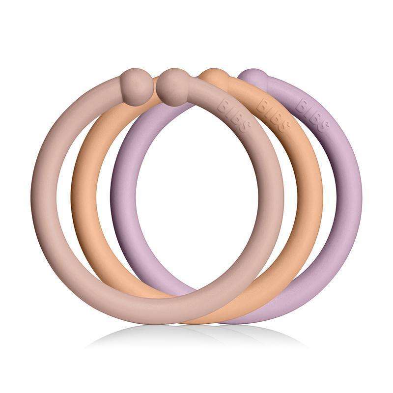 BIBS Loops - Hanging Rings - 12-Pack - Blush/Peach/Dusky Lilac 