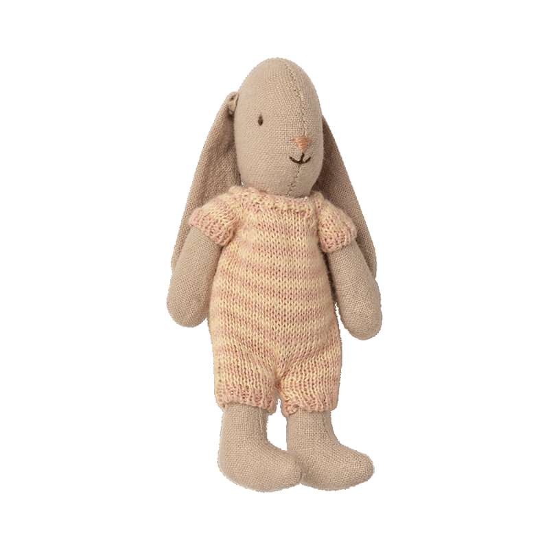 Maileg Rabbit - Micro - Light Rosa/Light Yellow 