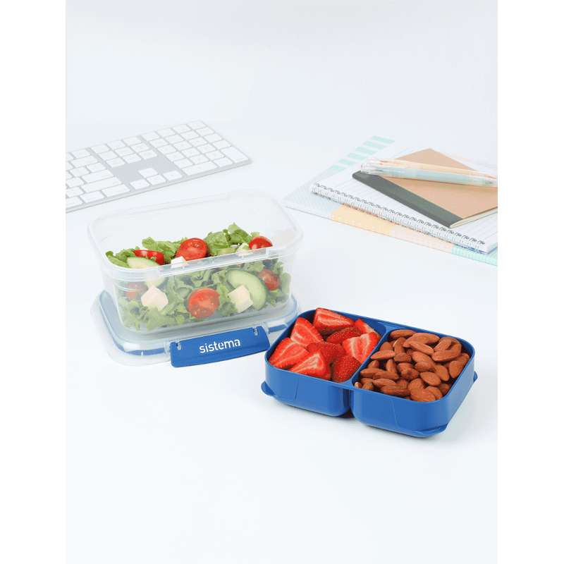 Sistema Rechteckige Stax To Go - 1L - Ozeanblau 