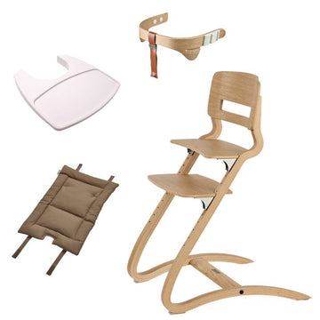 Leander Louie™ Висока столче - Дъб/Натурален - Комплект 2 