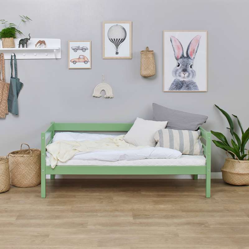 Hoppekids ECO Comfort - Peuterbed - 70x160 cm. - Pale Green 