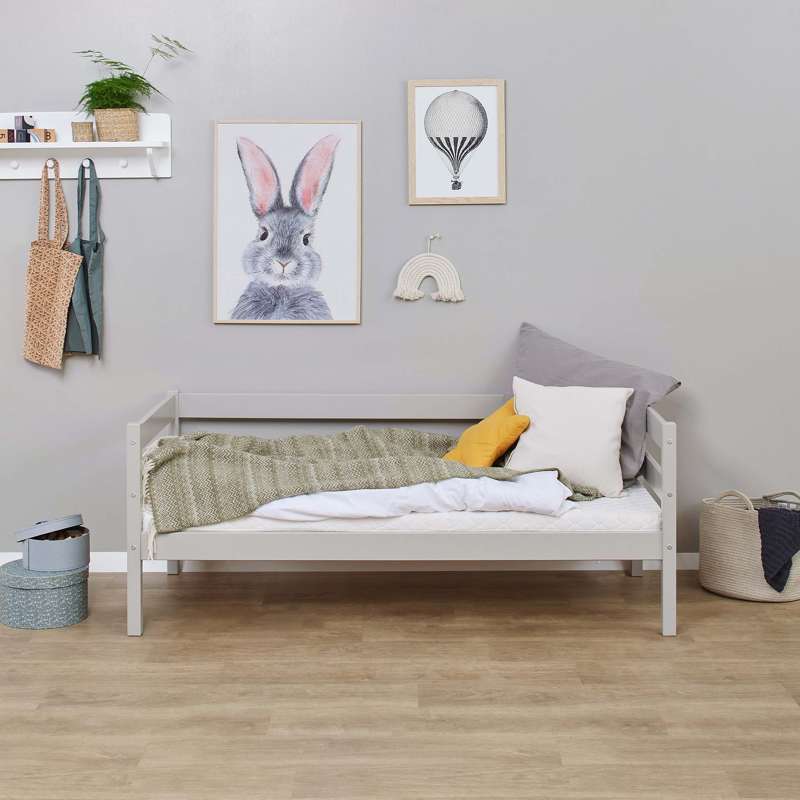 Hoppekids ECO Comfort - Einzelbett - 70x160 cm. - Dove Grey 