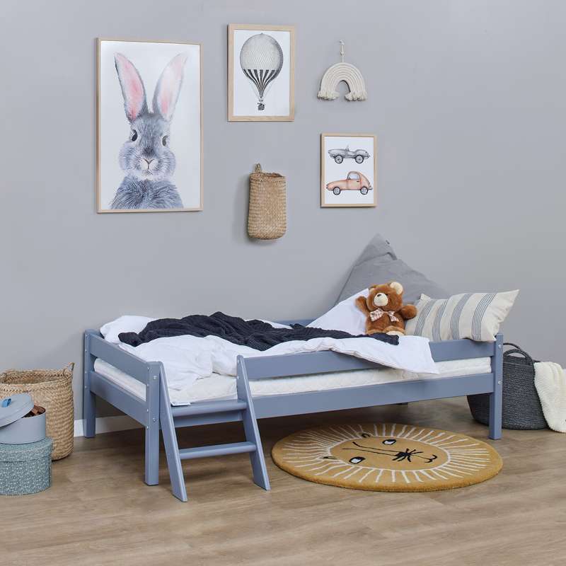 Kid'oh Toddler bed m. Sweet Dream Mattress - Nordic Swan Ecolabel - 70x160 cm - Gray 