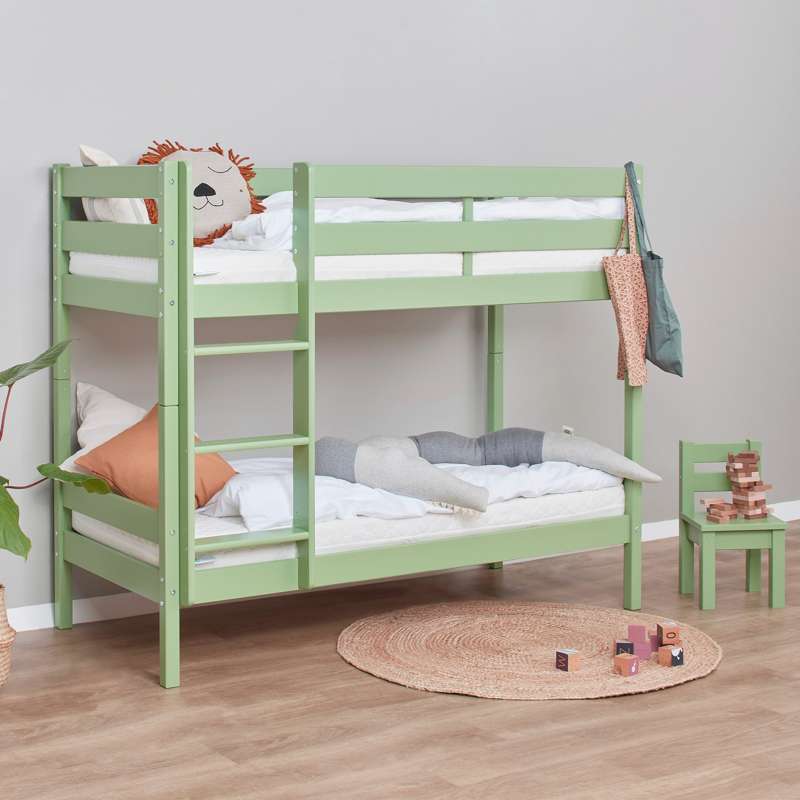 Hoppekids ECO Comfort - Κρεβάτι με δύο επίπεδα (Διάφορα μεγέθη) - Ανοιχτό πράσινο 