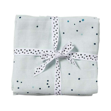 Done by Deer Couches en tissu en pack de 2 - Dreamy Dots - Bleu 