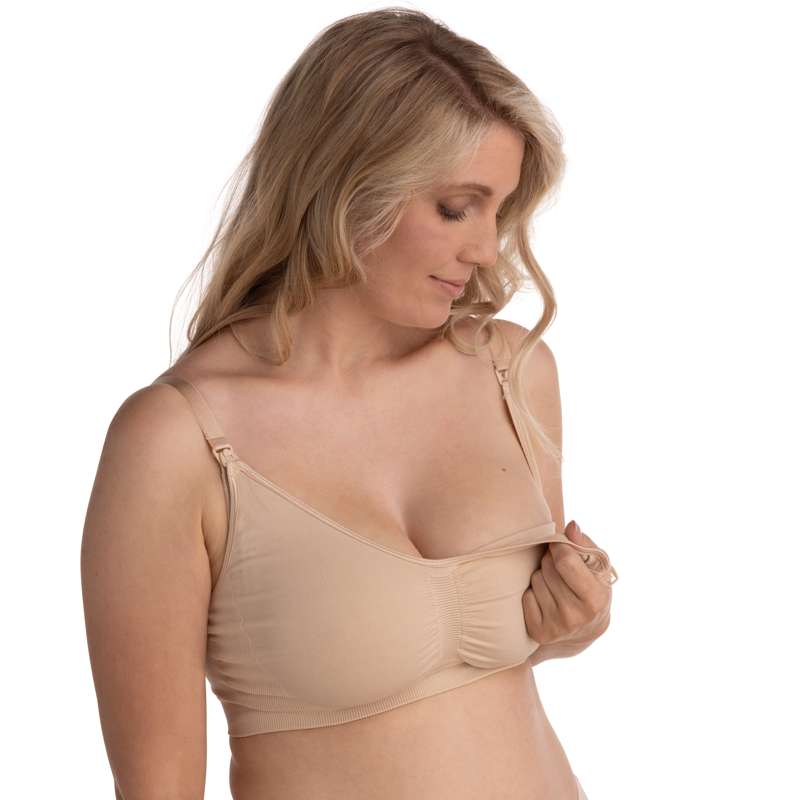 Carriwell New Mum Nursing Bra Seamless - honey 
