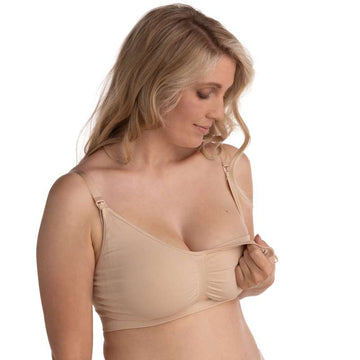 Carriwell New Mum Nursing Bra Seamless - honey 