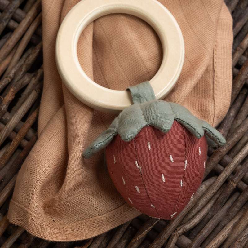 Sebra Rangle - Strawberries - Organic Cotton 