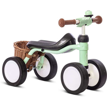 PUKY PUKYlino - Balance bike with 4 wheels - Bundle - Pastel Green 