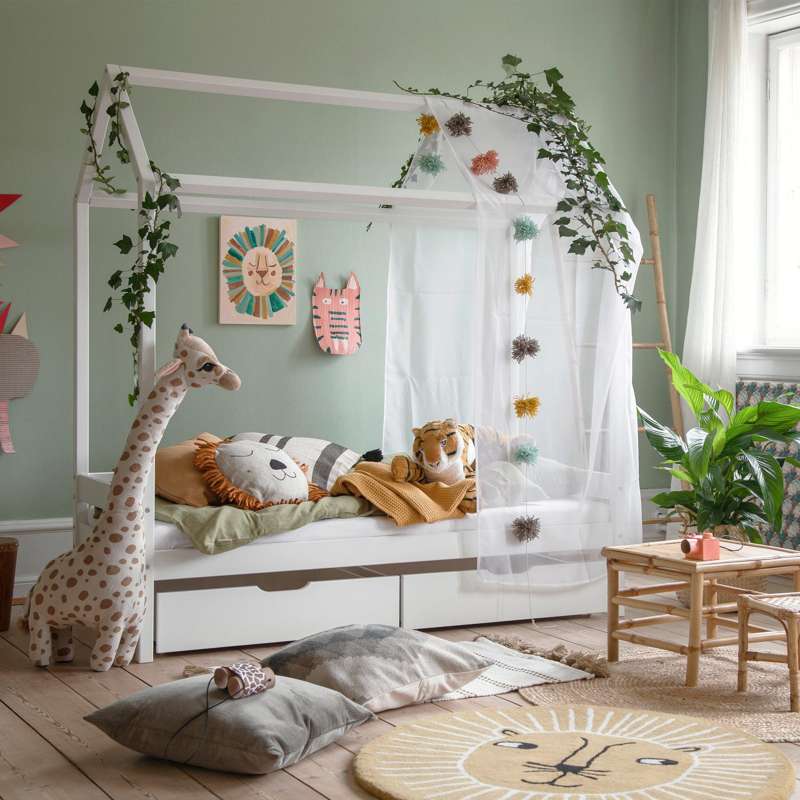 Hoppekids ECO Comfort - Husseng - 70x160 cm. - Biela 