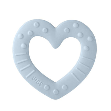 BIBS Play - Baby Bitie Teething Ring - Heart - Baby Blue 