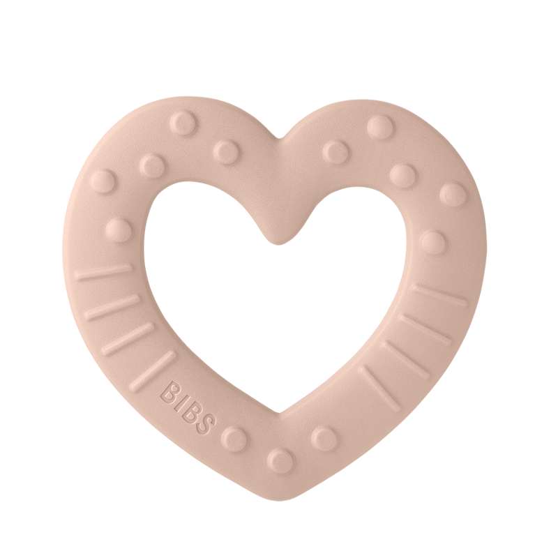 BIBS Igraj - Baby Bitie Ogrlica - Srce - Blush 