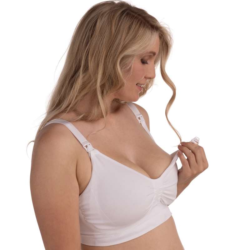 Carriwell Nouveau soutien-gorge d'allaitement Carri-Gel sans couture - blanc 