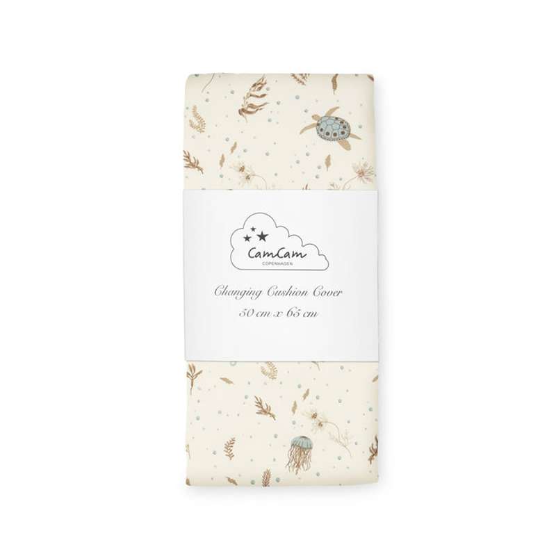 Cam Cam Copenhagen Changing pad cover - OCS100 - Sea Garden 