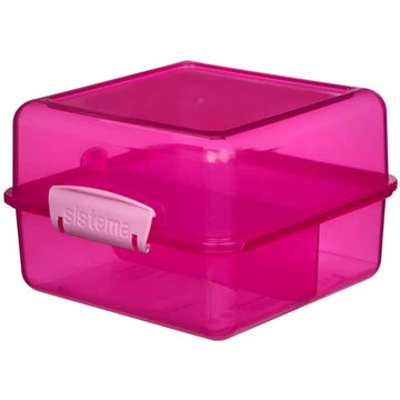 Sistema Caixa de Almoço - Lunch Cube - 1.4L - Rosa 